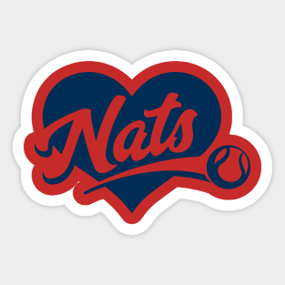 I Heart Nats Sticker